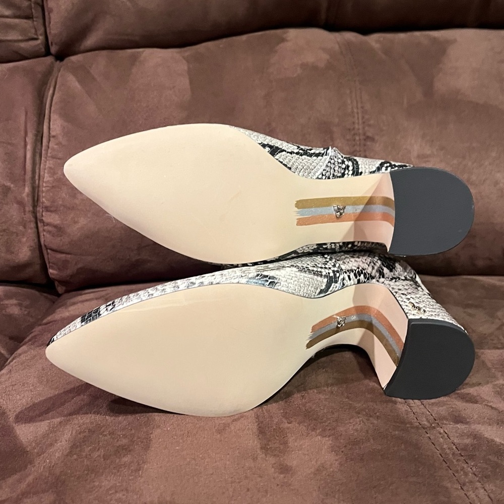 Sam Edelman Snakeskin Pattern Ankle Booties - Picture 3 of 5